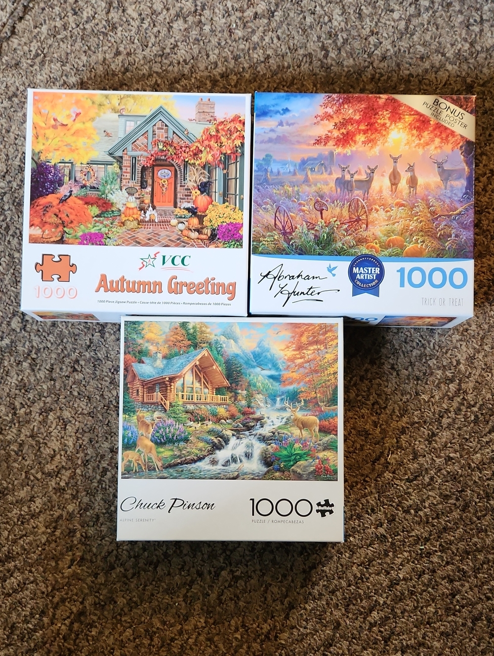 Fall 1000 Piece Jigsaw Puzzles Bundle